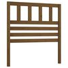 vidaXL Sengegavl honningbrun 96x4x100 cm heltre furu