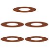 vidaXL passende for Flat Tre Ringer 5 stk. Rusten &Oslash;30/60 cm