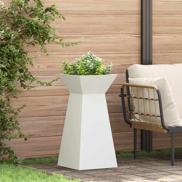 vidaXL Søyleplanter 2 pcs Hvit 35 x 35 x 73 cm