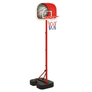 vidaXL B&aelig;rbart basketballkurvsett justerbart 138,5-166 cm
