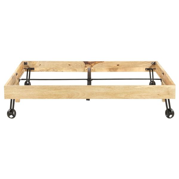 vidaXL Sengeramme heltre mango 160x200 cm