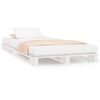 vidaXL Palleseng hvit 75x190 cm heltre furu Small Single