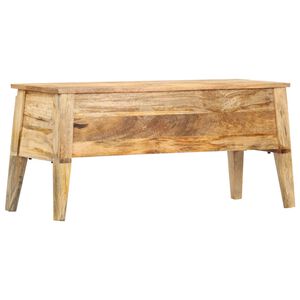 vidaXL Oppbevaringsboks 99x35x48 cm heltre mango