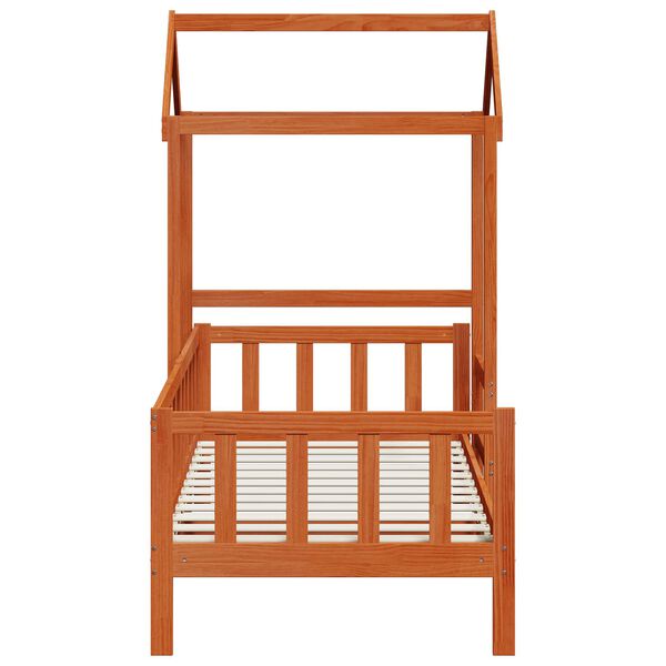 vidaXL Dagsengsett 2 pcs Vokset Brun Massiv furu