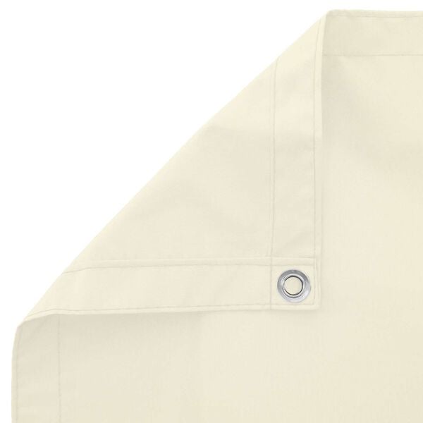 vidaXL Balkong Skjerm Krem 110 x 500 cm Oxford Stoff