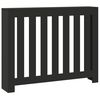 vidaXL Radiatordeksel svart 104x20x82 cm konstruert tre