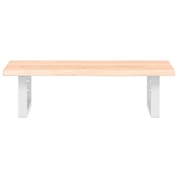 vidaXL Servanthylle veggmontert st&aring;l og heltre eik