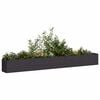 vidaXL Plantekasse svart 360x40x40 cm kaldvalset st&aring;l