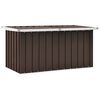 vidaXL Oppbevaringsboks for hagen brun 129x67x65 cm