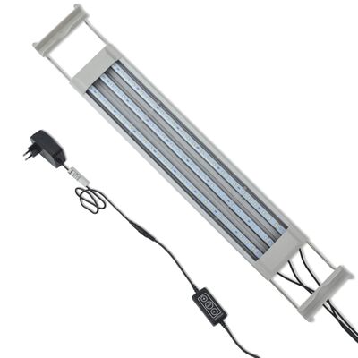 vidaXL Akvarielampe LED 50-60 cm aluminium IP67