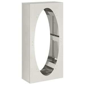 vidaXL Vedstativ 50x23x100 cm rustfritt stål