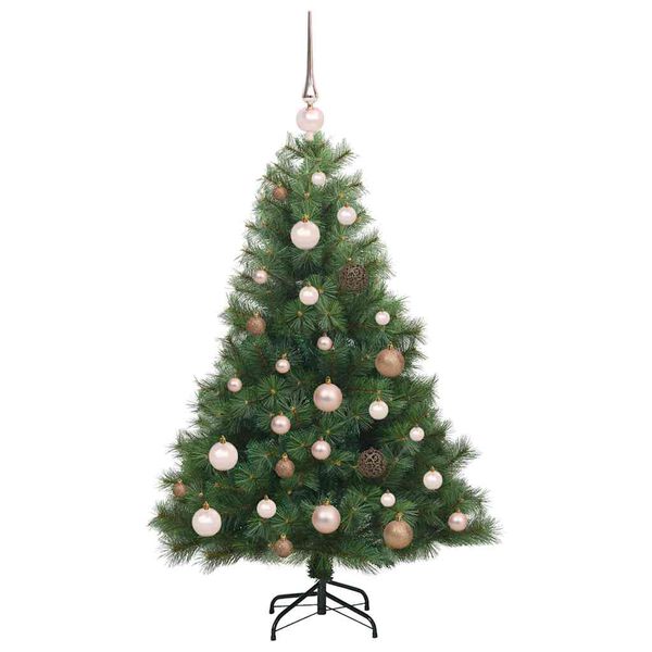 vidaXL Kunstig juletre med 150 LED med stativ gr&oslash;nn 120 cm PE og PVC