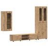 vidaXL TV-benksett FLORIN 3 pcs Artisan Eik Konstruert tre