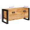 vidaXL Sko Skap med lagring Brun 90 x 38 x 45 cm Massiv mango tre