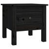 vidaXL Sidebord svart 40x40x39 cm heltre furu