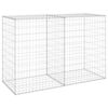 vidaXL Gabion med dekker galvanisert st&aring;l 150x60x100 cm