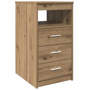 vidaXL Kommode artisan eik 40x50x76 cm konstruert tre
