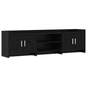 vidaXL TV-skap 168 x 33 x 47 cm Svart eik Konstruert tre