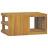 vidaXL Veggmontert baderomsskap 60x45x30 cm heltre teak
