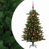 vidaXL Kunstig juletre med kuler 120 cm 150 LED-lys Varmhvit