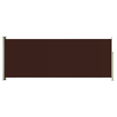 vidaXL Uttrekkbar sidemarkise 117x300 cm brun
