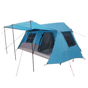 vidaXL Tunneltelt Bl&aring; 400 x 278 x 182 cm 185T Polyester med PU Belegg
