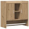 vidaXL Vegghylle Veggmontert Artisan eik 80 x 36 x 80 cm