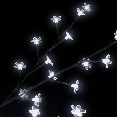 vidaXL Juletre 2000 lysdioder kaldhvitt lys kirsebærblomst 500 cm