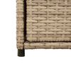 vidaXL Putekasse beige 105x55x113 cm polyrotting