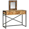 vidaXL Sminkebord Brun 100 x 40 x 120 cm Solid akasietre