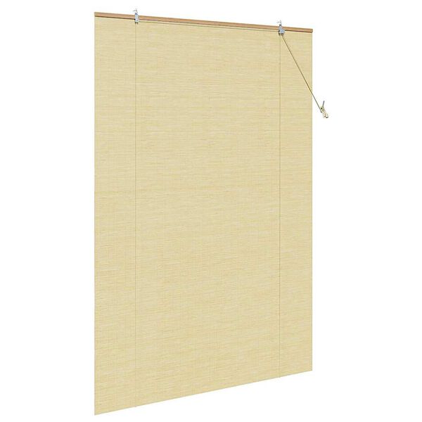 vidaXL Rullegardin med gardiner Natur 140 x 220 cm Bambus