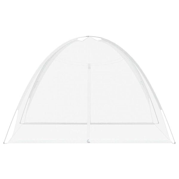 vidaXL Mongolsk myggnett med d&oslash;rer 220 netting hvit 200x200x130 cm