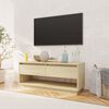 vidaXL TV-benk sonoma eik 102x41x44 cm konstruert tre