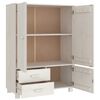vidaXL Garderobe HAMAR hvit 99x45x137 cm heltre furu