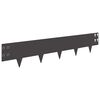 vidaXL Gjerdekant 30 pcs 100 x 20 cm St&aring;l Svart