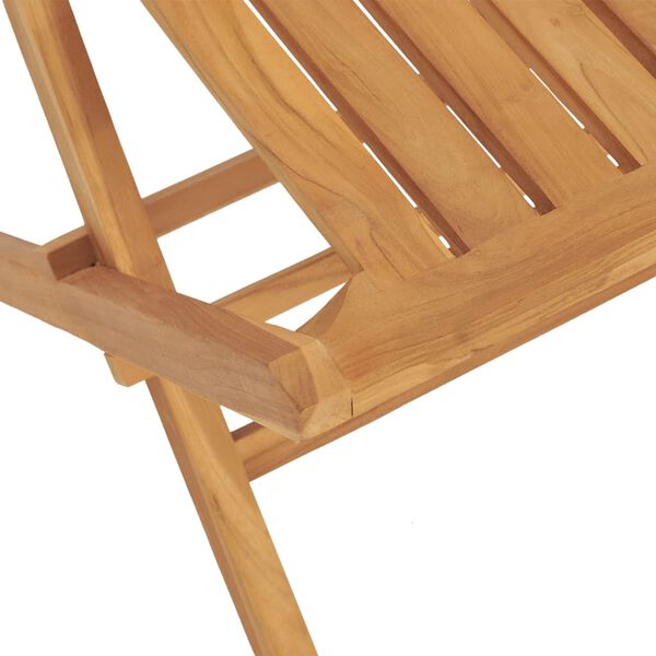 vidaXL Klappstoler 4 stk 47x47x89 cm heltre teak