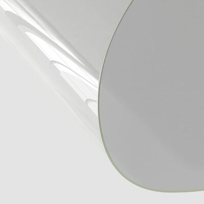 vidaXL Bordbeskytter gjennomsiktig Ø 90 cm 2 mm PVC