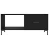 vidaXL Salongbord svart 90x50x40 cm konstruert tre