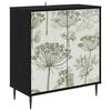 vidaXL Serviesskap GOTHA Svart eik 69 x 33 x 76 cm Konstruert tre