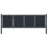 vidaXL Hageport st&aring;l 350x75 cm antrasitt