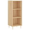 vidaXL Highboard sonoma eik 34,5x34x180 cm konstruert tre
