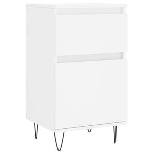 vidaXL Skjenk hvit 40x35x70 cm konstruert tre