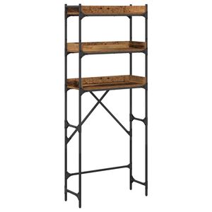 vidaXL Vaskemaskinhylle Gammelt tre 67 x 25 x 163 cm Konstruert tre