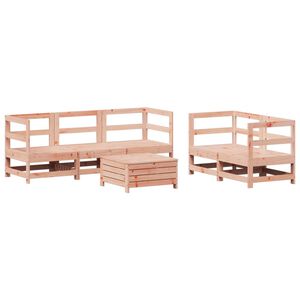 vidaXL Hagesofasett 6 deler heltre douglasgran