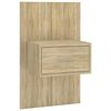 vidaXL Veggmontert nattbord sonoma oak