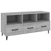 vidaXL TV-benk gr&aring; sonoma 102x35x50 cm konstruert tre