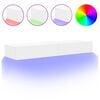 vidaXL TV-benker med LED-lys 2 stk hvit 60x35x15,5 cm