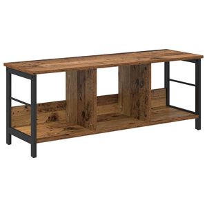 vidaXL Bokhylle 3 niv&aring;er 102 x 32 x 40,5 cm Konstruert tre Gamle tre