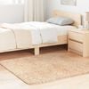 vidaXL Flossteppe med lang luv NAVARRA beige 120x120 cm polyester