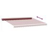 vidaXL Manuell uttrekkbar markise med LED burgunder 450x350 cm